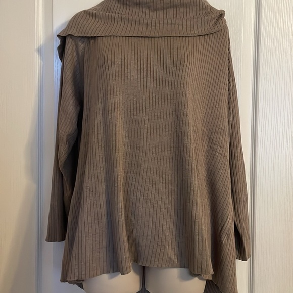 NWT Stitch Fix Evolution Buckskin Heather Thick Long Sleeve Top Sz 3X Soft Cozy - Picture 1 of 10